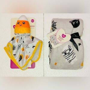 Parent's Choice Candy Corn Baby plush Blanket & Security Blanket 2Pc Set